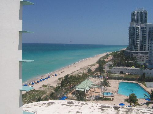 Miami Beach from Above - A view of Miami Beach from the hotel