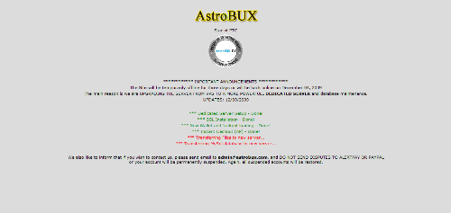 Astrobux&#039;s Learned Lesson from Svbux - Astrobux learned a lesson from svbux. They don&#039;t want to go down just like svbux that&#039;s why they&#039;re posting this message on their site. Smart move.