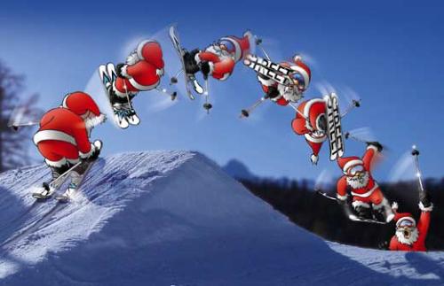 Yuuupiiieee! - Santa having fun.