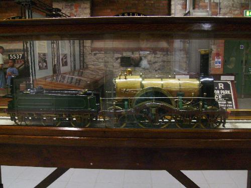 Old Train scale model 2 - Old Trains scale models from the Swindon Museum in the UK. All of them were running with coal for propulsion.