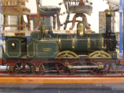 Old Train scale model 5 - Old Trains scale models from the Swindon Museum in the UK. All of them were running with coal for propulsion.