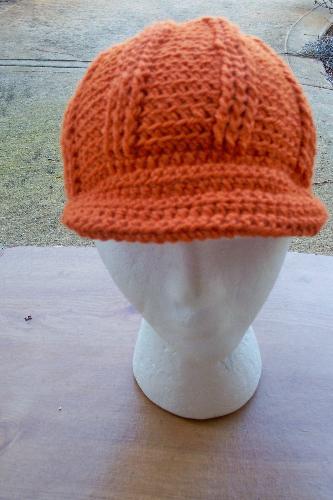 Crochet orange har - Hat I crocheted last week.