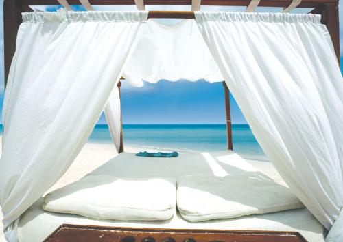 Enjoing the beach  - This represence the essence of a good vacation near the sea or the ocean. I love the way the white combines with the blue of the sky and sea and the brow of the wood