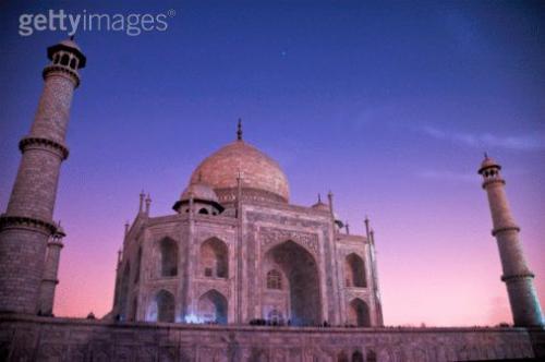 Taj Mahal in Moon light - Rare Photo of Taj mahal. Taj mahal glowing in moon light