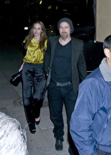 Angelina  - A night out with Brad 