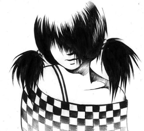 Emo girl - a cool emo girl picture not made by me tho :)