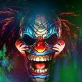 Scary Clown! - A picture of a very scary and ugly clown.
