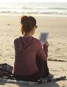 Read Boook - A girl read a book on the land.
