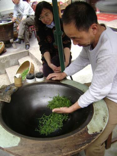 Tea-leaves - In the factory