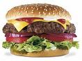 a burger - yummy humburger for snow! :-)
