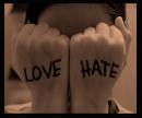 loving and hating - love and hate in a relationship