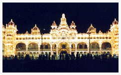 Mysore palace - Picture of mysore palace taken in the night