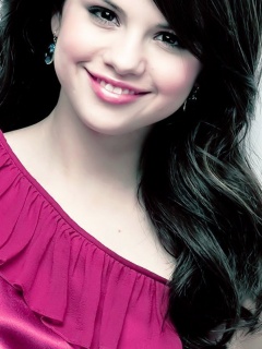 cute selena - selena gomez looking cute in a pink dress