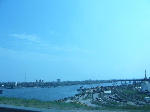 Danube river - Danube river between Giurgiu Ruse nice view for Ruse port
