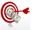 life - Life target... adding a dollar bill to the center.