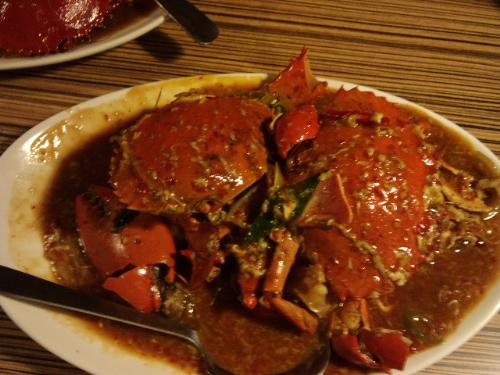Crabs With Padang Sauce - Kepiting Saus Padang  - Another favorite food that i ate in Pondok Kelapa.  Kepiting Saus Padang or Crabs with thick Padang Sauce. hmmh yummy