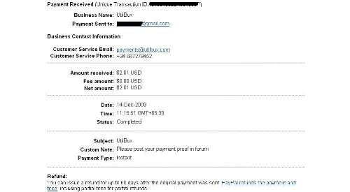 Payment proof - Great site