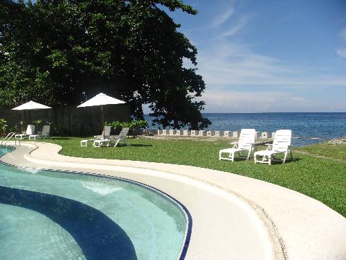 Philippines - Swimming pool at Bahay Bakasyunan, Camiguin Island