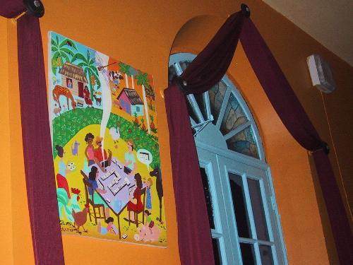 panama painting - Panama art piece in a restaurant I dined that in really captured my attention.