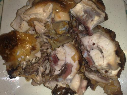 eating food - chicken