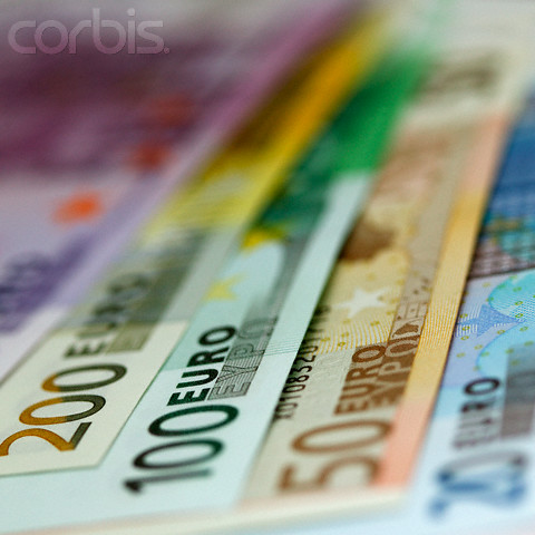 Paper cash - Euro - This a picture showing several euro cash notes.
