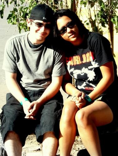 My man and I - This is my amazing boyfriend whom I frequently talk about. We've been together for 2 + years now and we are stronger than ever. :)