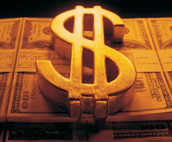 money - golden dollar
