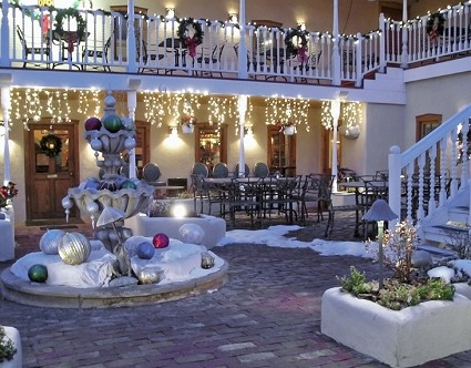 hotel decoration  - A Christmas decoration in a hotel