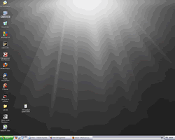 desktop theme - nice clean image, might look a bit boring but it doesn't distract me from working...