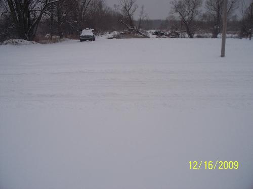 snow - where does the driveway end and the roadway begin.