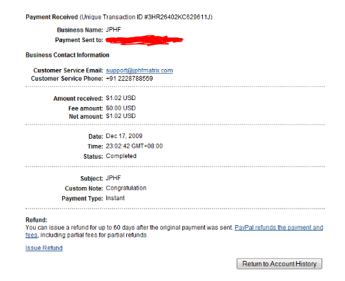 jphfbux first payout - I got my first payout from jphfbux! it' instant!