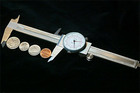 measure money - I really like the idea of this pic..measuring money with a vernier caliper..lol