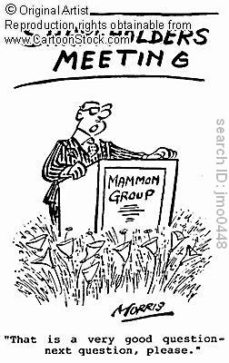 Shareholders meeting - Most of these meetings are stage managed