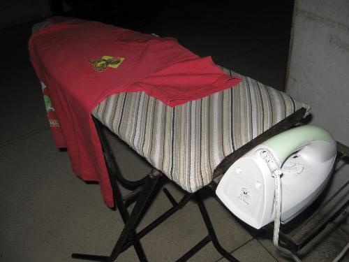 ironing - ironing clothes is done regularly on weekends