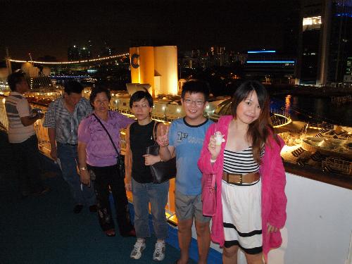 Cruise Trip Photo! - Whole family photo in Super Star Libra Cruise ship. Singapore.