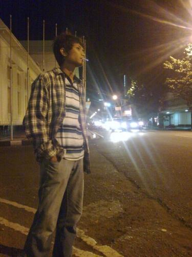 standing alone - i am standing here alone in front of Gedung Merdeka (Asia Africa Conference Building)