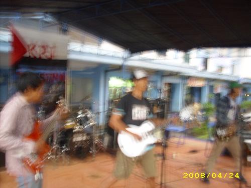 my band - when my band played in front of PERSIB's stadium