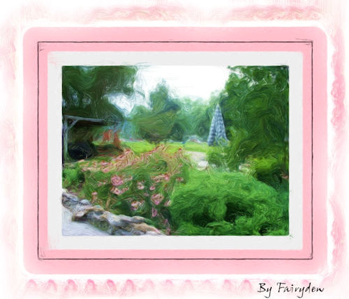 Photo Alter - Photo alter created from a photograph using Corel software, http://smalldogs2.com/FairydewArt
