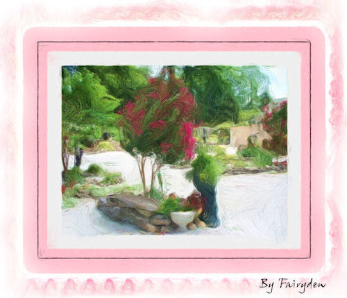 Photo Alter - Photo alter created from a photograph using Corel software, http://smalldogs2.com/FairydewArt