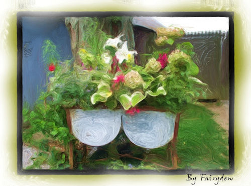 Photo Alter - Photo alter created from a photograph using Corel software, http://smalldogs2.com/FairydewArt