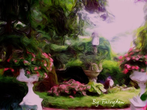 Photo Alter - Photo alter created from a photograph using Corel software, http://smalldogs2.com/FairydewArt