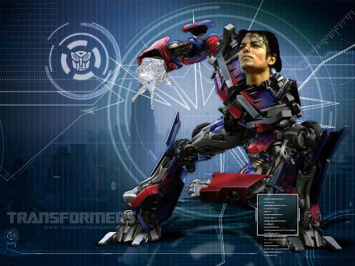 edits, transformer, michael jackson - I used sumo paint to make this edited image
