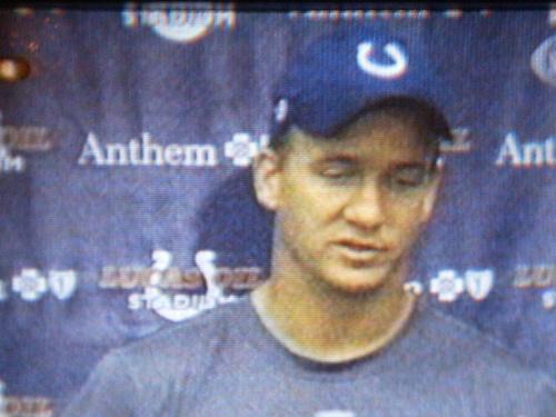 Indianapolis Colts QB Peyton Manning - Superimposed photo of Peyton Manning by Alfonso Coley