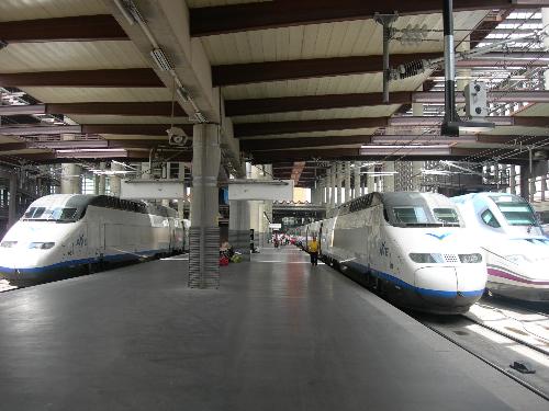high speed train at spain - see high speed train at spain. i liked them a lot. they have very fast speed due to their construction.