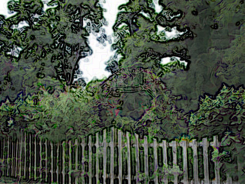 Photo Alter - Photo altered to colored edges using Corel software, http://smalldogs2.com/FairydewArt