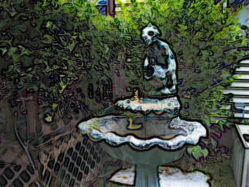 Photo Alter - Photo altered to a colored edges effect using corel software, http://smalldogs2.com/FairydewArt