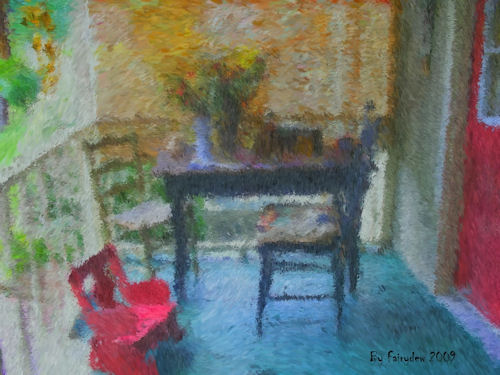Photo Alter - Photo altered to impressionist painting using corel software, http://smalldogs2.com/FairydewArt