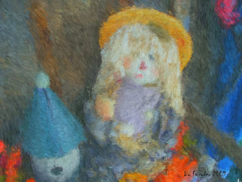 Photo Alter - Photo altered to impressionist painting effect using corel software, http://smalldogs2.com/FairydewArt