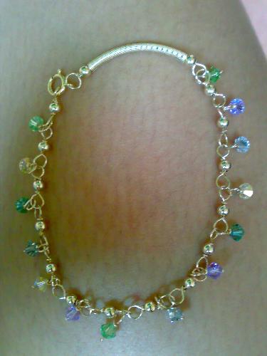 Jewelries - This is a 10K bracelet with swarovski stones. They are personally made by me.