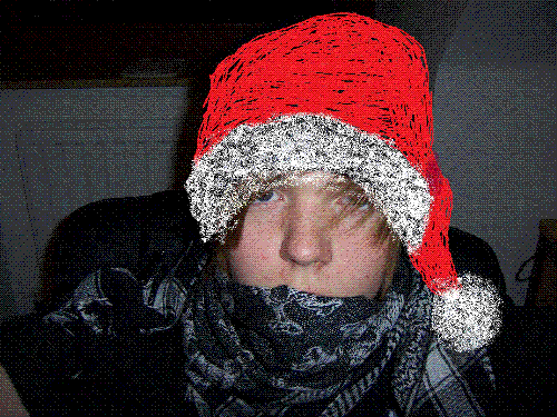 Me as Santa - Me as Santa made with paint :D
